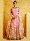 Light Pink Colour Latest Fancy Designer Festive Wear Georgette With Heavy Work Stylish Readymade Gown Collection 2092